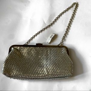 Aldo silver sequin clutch, evening bag